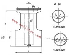 DN150公称直径—直通T型过滤器系列——恒峰g22滤器